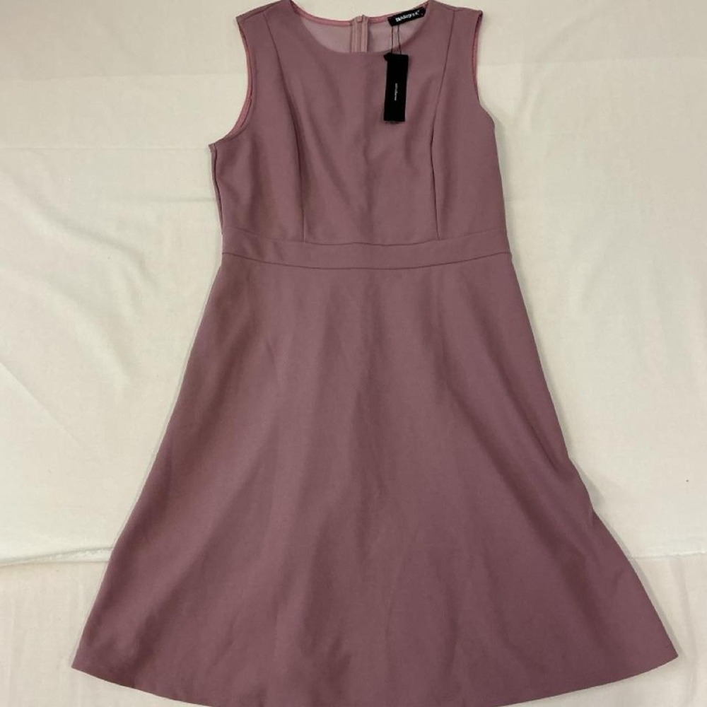 Dusty mauve‎ fit-and-flare dress